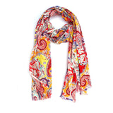 Bratkrok WomenS Stylish Floral Printed Rayon Scarf/Scarves/Stole For Summers (Multi Carry)
