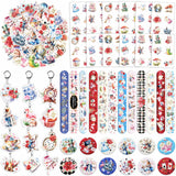 Alice in Wonderland Party Favors for Kids - 98PCS Birthday Gift Set with Bracelets, Keychains, Tattoos, Stickers & Pins, Mad Hat