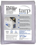 Kotap 12 x 20 Ft. Ultra HeavyDuty Protection/Coverage Tarp, Superior Weave for Greater Longevity, 16mil, Reversible, MultiUse