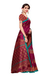Anni Designer Women'S Art Silk Magenta Saree With Blouse,Magenta,Free Size,Silk,with blouse piece,