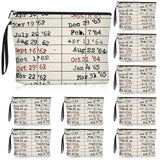 Sieral 10 Pcs Library Book Club Gifts Bookish Pouch Book Lover Gifts Bookish Zipper Canvas Pouch for Women Library Due Date Card