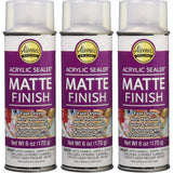 Aleenes Spray 6 oz. 3 Pack Acrylic Sealer, 6 Ounce (Pack of 3), ClearMatte 3 Count
