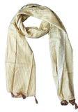 India Scarves WomenS Viscose Geoi Design Multi Olour Fragrance Stole, 75 Cm X 185 Cm, With Free Hanger (Brown)