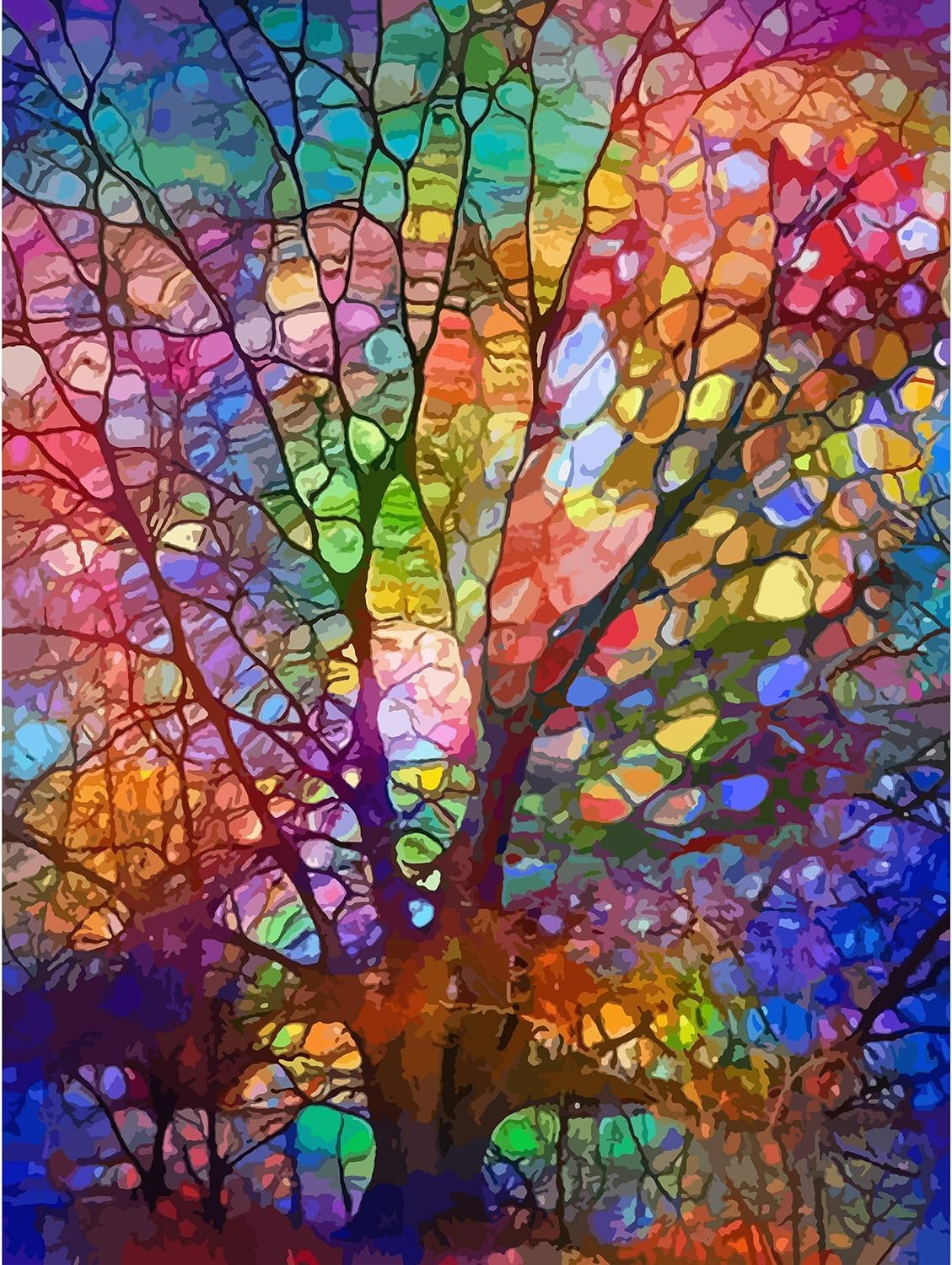 GMETNIC The Tree of Life Diamond Painting Kits, Diamond Art Kits for Adults 5d Diamond Painting for Beginners, Abstract Art Wall