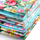 Boao 3 Pieces 36 x 62 Inch Wide Vintage Floral Cotton Fabric Rose Flowers Pattern Fabric Precut Print Quilting Romantic for Sewi