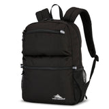 High Sierra Abbreviate Backpack, Laptop Bookbag for Travel, Black, One Size