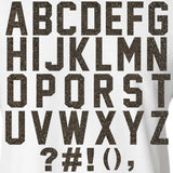 47 Pieces,3 Tall Glitter Letters Iron On Heat Transfer Vinyl for for DIY Printing Craft Fabric T-Shirt,Good Choice for Birthday 