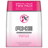 AXE Body Spray for Women, Anarchy For Her 4 oz, Twin Pack