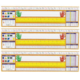 Traditional Manuscript Spanish Desk Plates, 19 x 5, 36 Per Pack, 3 Packs