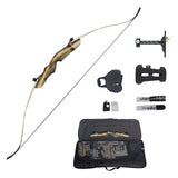 Southland Archery Supply Junior 58 Takedown Archery Recurve Bow Package for Youth Traditional Wooden Classic Hunting Target - (2