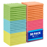 Orighty Microfiber Cleaning Cloth Bulk, 50 Pack Cleaning Rags 12x11 inch