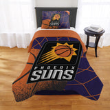 NORTHWEST Phoenix Suns Officially Licensed NBA Comforter Set - Full/Queen & Twin/Twin XL - Soft Bedding with Team Logo & Pillow 