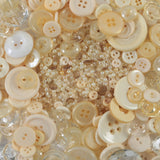 Blumenthal Lansing Favorite Findings Sewing Supplies Craft Buttons And Beads, 1.6 Oz, Gold, White And Clear