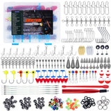 Fishing Tackle Box with Wacky Rig Tool,Saltwater and Freshwater Lures Fishing gear Kit Including Fishing Accessories and Fishing