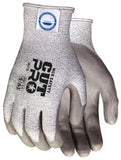 MCR Safety Memphis Dyneema Polyurethane Gloves, Medium, White/gray, Pair