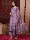 Gosriki Women'S Rayon Viscose Solid Straight Kurta With Pant & Dupatta (Raja Saab Purple-Vks14-Gs_S_Purple_Small),Purple,,B0DV4GCHFJ