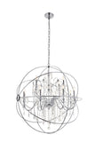 Living District Cordelia 12-Light Transitional Metal Pendant In Chrome