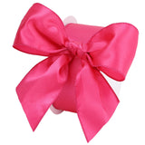 LIZLOVESS Hot Pink Satin Wired Ribbon 2.5 x 25 Yd Fuschia Wire Edge Decorative Ribbon for Wreaths Supplies, Crafts, Gift Wrappin
