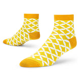 Dynamocks MenS And WomenS Combed Cotton Ankle Length Socks (Pack Of 1) (Multicolour, Free Size) (Ca Sunshine)
