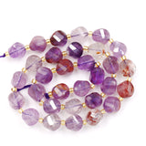 Malahill Wholesale Natural Stone Beads for DIY Jewelry Making Sold per Bag 5 Strands and one roll Cord Inside Faceted S Shape Am