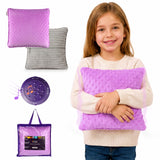 Special Supplies Vibrating Pillow Sensory Pressure Activated for Kids and Adults, 12Plush Minky Soft Cover, Textured Therapy