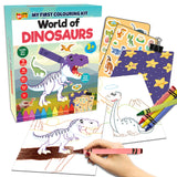 Little Berry Colors Set for Kids | My First Colour Set Kit World of Dinosaurs | AllInclusive Set with Colouring Sheets, Sticker