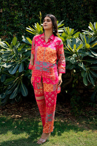 Gosriki Women'S Cotton Blend Straight Floral Printed Co-Ord Set (Abc Cod Pink-Gs_L_Pink_Large),Pink,,B0CGD5PKVW