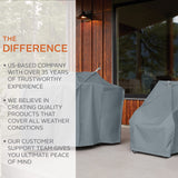 Classic Accessories Storigami Water-Resistant 100 Inch Easy Fold Patio Furniture Cover, Monument Grey, Patio Furniture Covers