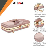 Adisa Bow Formal Party Clutch With Gold Chain For Women And Girls (Cl102-Bro),Copper Brown,,B0CP6ZPNPC