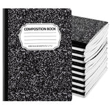BESARME 24 Pcs Composition Notebook Bulk for School, Wide Ruled Notebooks