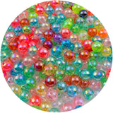 Mulutoo 1000Pcs 6mm Acrylic Round AB Colors Beads for Jewelry Making