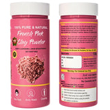 Maf French Pink Clay Powder 150 Gm For Face Brightening,Skin Glowing For Women & Men | Clay Powder For Face Masks | De Tan Pack 