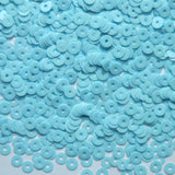 4mm Flat Round Sequin Paillettes ~ Light Blue Pastel Opaque Rainbow Iris ~ Loose paillette sequins for embroidery, applique, art