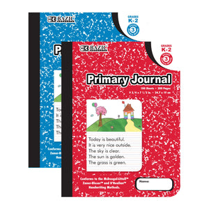 Bazic Primary Journal Composition Book Marble, 100 Sheet Drawing & Writing Grades K- 2 Notebook Journal Comp Notebooks For Kindergarten School, 48-Pack