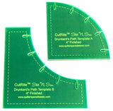 Quilters Paradise Drunkards Path Template, Green