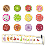 VVWV Montessori Math Materials Fraction Puzzles | Fraction Circles Learning Game with 21 Educational Activity Cards | STEM Math