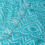 Anubhutee Turquoise Blue Bandhani Print Kurta Palazzo Suit Set For Women Blue L