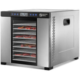 Magic Mill Food Dehydrator Machine | 11 Stainless Steel Trays | Adjustable Timer and Temperature Control | Jerky, Herb, Meat, Be