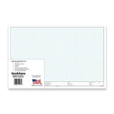 GeekNavy 11 x 17 Isometric Graph Paper 50 Sheets Landscape - 0.25 Grid, Non-photo Blue, High Brightness, Drafting, Engineering, 