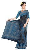 Tamaira Fashion Womens Plain Weave Pure Cotton Saree Without Blouse Piece(1856_Darkgrey)