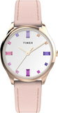 Timex Womens Modern Easy Reader 32mm Watch - Pink Strap White Dial Rose Gold-Tone Case