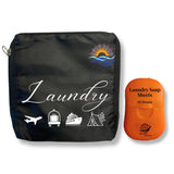 Travel Laundry Detergent Sheets and Foldable Travel Laundry Bag - Compact Laundry Detergent Sheets for Traveling, Dirty Clothes 