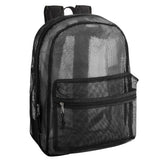 Transparent Mesh Backpacks for School Kids, Beach, Travel Mesh See Through Backpack with Padded Straps Large