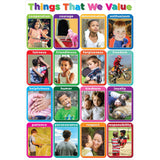 Ashley Productions Smart Poly Chart Things We Value 13 x 19