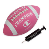 Champion Blitz Football (Youth, Optic Pink/White), All-Weather Football, Enhanced Grip, Durable Rubber Cover and Molded Laces, f