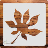 Kachi Pencil Leaf Design Stencils for Art and Craft Painting, Size 6 x 6 inch Reusable Stencil for Painting, Fabric, Glass, Wall