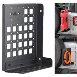 JOYTUTUS Gas Can Mount Bracket Step Foot Pedal Compatible with Wrangler JL 2018-2025, Wrangler Molle Cargo Storage Bracket Fits 