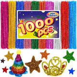 Pipe Cleaners, Pipe Cleaners Craft, Arts and Crafts, Crafts, Craft Supplies, Art Supplies (1000 Glitter Pipe Cleaners)
