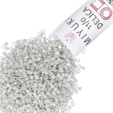 Miyuki Delica Seed Beads - Size 11/0 (1.6 mm), DB0252, Ceylon Gray, 7.2 g, Approx. 1440 Beads, Made in Japan
