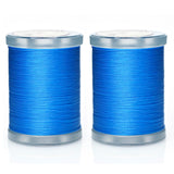 Selric 300Yards Extra Strong Bonded Nylon Thread for Leather Sewing, Blue Heavy Duty Upholstery Thread for Heavy Fabric (2 Spool